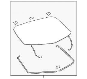 Rear glass of the trunk door Toyota Prius 50 Prime 17-22 main