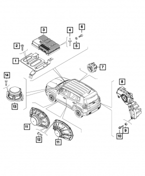 Fiat 500X 16-22 Audio Amplifier