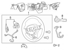Toyota Avalon 13-18 Steering Wheel Controls Type 2