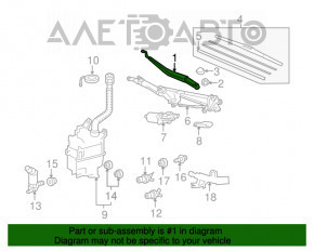 Right wiper arm for Lexus RX350 RX450h 10-15