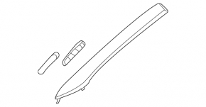 Kia EV6 22-24 black upper left front pillar trim