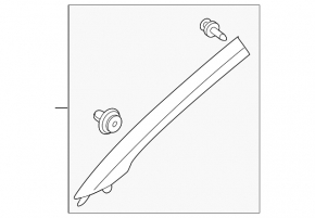 Kia Sportage 17-22 gray upper right front pillar trim
