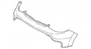 Kia Soul 2017-2019 bare front upper bumper