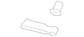 Front bumper mount, right fender, Hyundai Accent 18-23