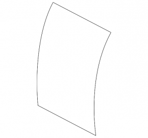 Right rear seat backrest for Nissan Leaf 13-15, black cloth