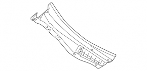 Right plastic windshield wiper grille for a Subaru B9 Tribeca.