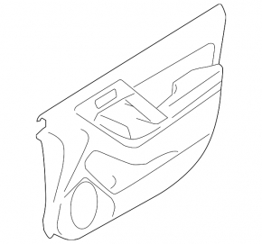 Door trim card front left Subaru Forester 14-15 SJ black