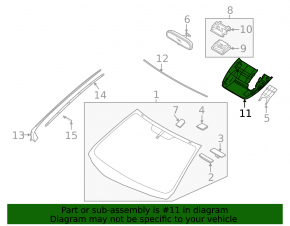Overlay mirror interior Hyundai Elantra 21 - under the camera