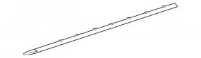 Right threshold molding for Mercedes E 53/63 21-23 front, AMG pack, chrome