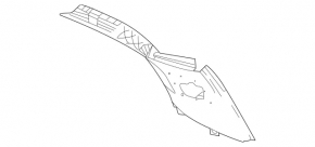 Rear pillar trim behind the left window Mercedes X247 GLB 20-26 black under the speaker