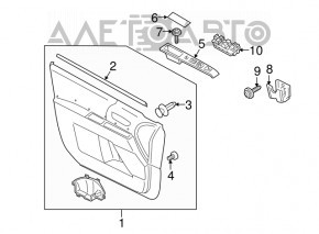 Rear left window lift control Mazda6 09-13
