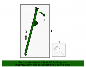 Seat belt rear left Ford Explorer 16-19