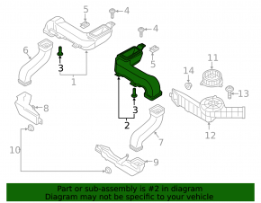 Battery Cooling Duct Upper Left Lincoln MKZ 13-20 Hybrid