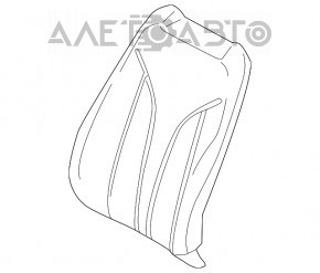 Passenger seat Lincoln MKX 16-16 without airbag, leather beige