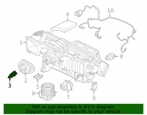 Ford Mustang mk6 15-23 AC Heater Valve