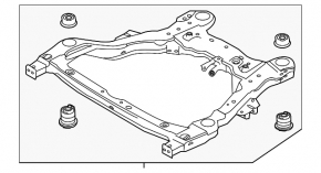 Front subframe Ford Explorer 16-19 awd