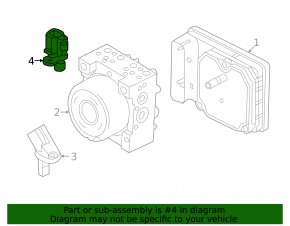 ABS sensor rear left Ford Escape MK4 20- FWD