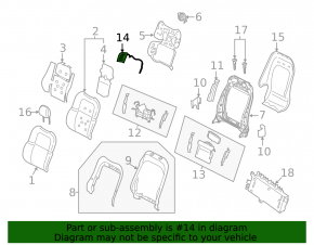 Lincoln Corsair 20-26 Driver's Seat Back Support