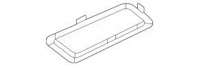 Cover for the inner trunk lid closing button for Ford Mustang Mach-E 21-26