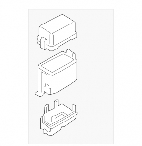 Relay block under the wing left Mazda CX-9 16-23