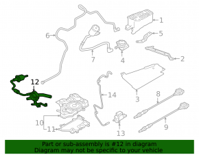 Audi A4 B9 17-25 Fuel Vapor Purge Valve with Tube