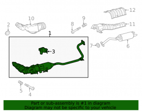 Catalytic Converters Toyota Prius V 12-17