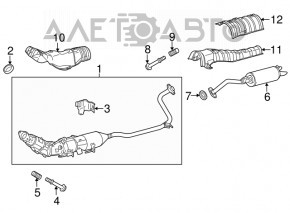 Catalytic Converters Toyota Prius V 12-17