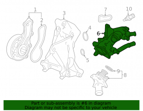 Thermostat housing Honda CRV 17-19 2.4