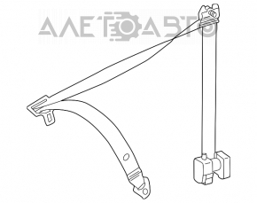 Mercedes W211 black passenger seat belt