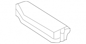 Fuse box cover underhood left side Nissan Rogue 14-16