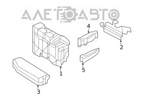 Fuse box cover underhood left side Nissan Rogue 14-16