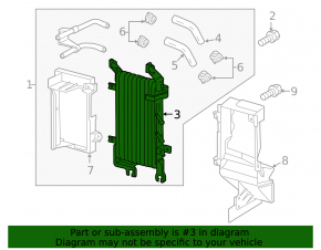 Lexus LX570 16-21 Automatic Transmission Cooling Radiator