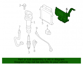 Bracket ECU unit engine computer Kia Soul 14-19 1.6