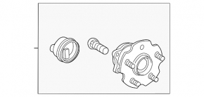 Rear left hub Toyota Prius 50 16-22 FWD AISIN