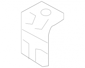 Radiator bracket lower left Audi Q7 16- rear