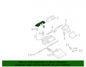 Vibration damper for the Audi Q8 19-25 tailgate