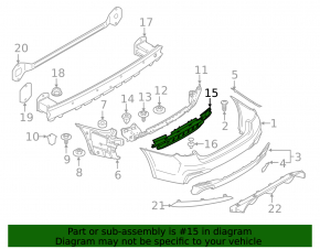 Rear Bumper Frame BMW 5 G30 17-20 M Sport