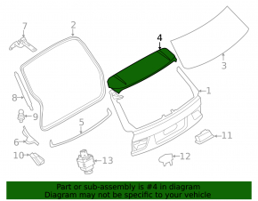 BMW X5 F15 14-18 Trunk Door Spoiler