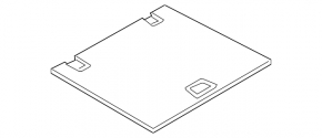 Front trunk floor for BMW X5 G05 19-24 black