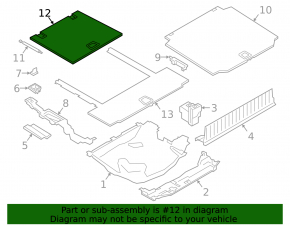 Front trunk floor for BMW X5 G05 19-24 black