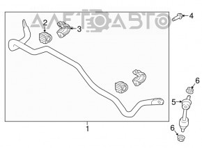Rear stabilizer link right Hyundai Tucson 16-21