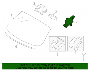 Rain sensor BMW X5 F15 14-18