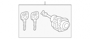 Front left lock cylinder Toyota Rav4 19-