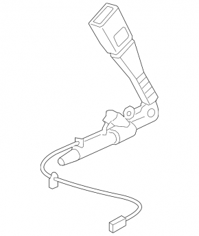 Driver's seat belt tensioner BMW X3 F25 11-17 black