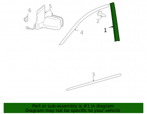 Front left side door trim for Toyota Sienna 2010