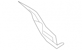 Left rear bumper mudguard for Nissan Juke 11-17 S, SL, SV