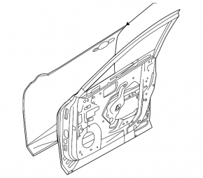 Nissan Rogue 21-24 aluminum front right door