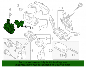 Ignition switch assembly for Kia Sportage 23-26 HEV