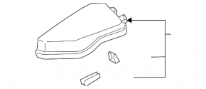 Cover of the fuse box under the hood left Toyota Venza 21-