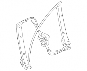 Window lifter with motor front right Audi Q5 8R 09-17